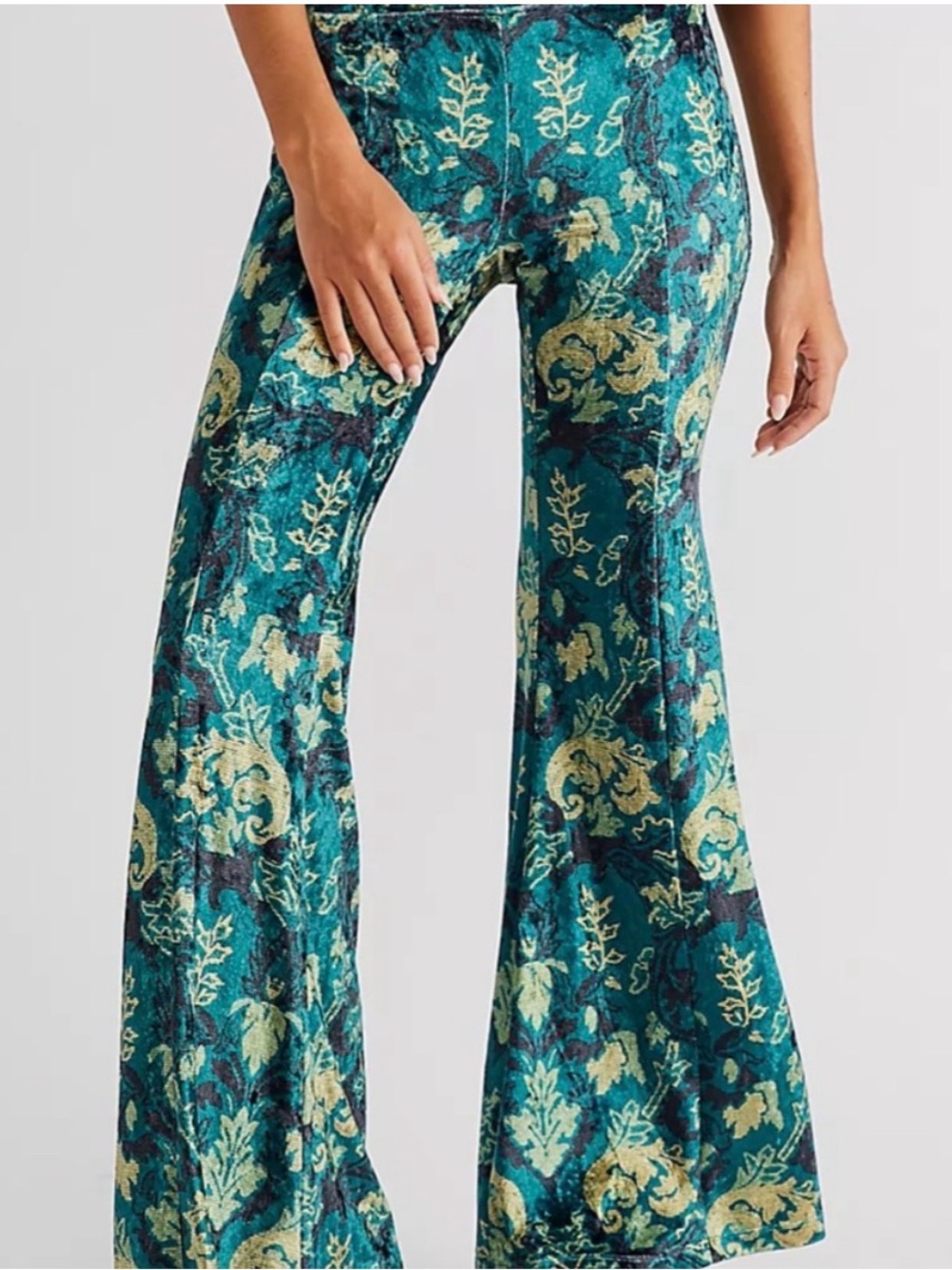Free People Velour Flares